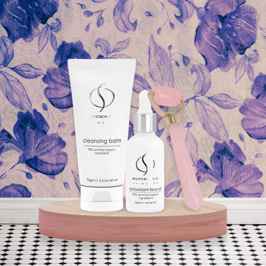 Organicspa skincare boost + gratis rozenkwarts roller