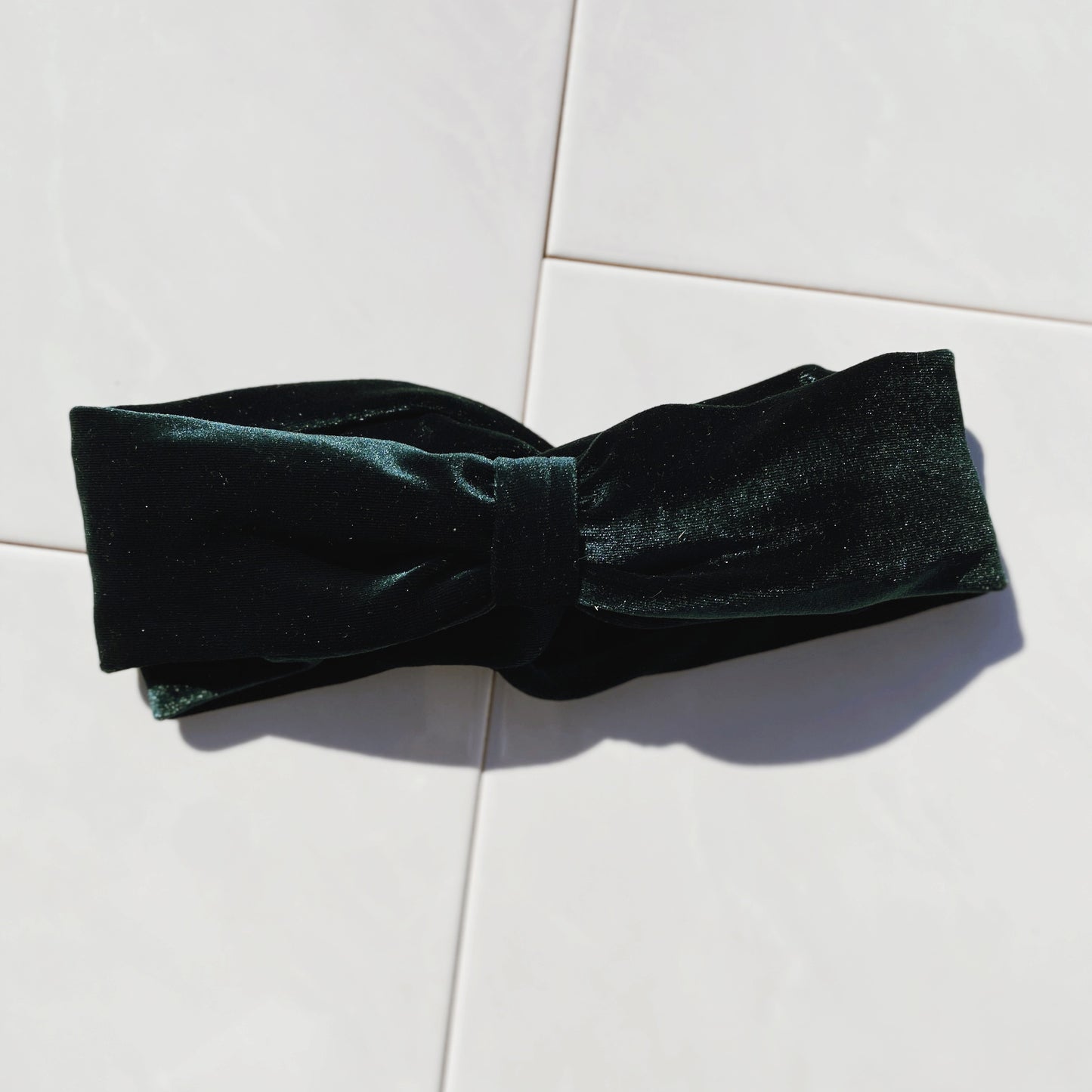 Bandeau - Velours Vert