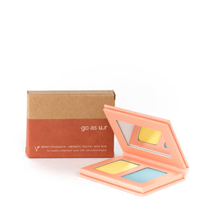BRIGHT EYESHADOW | ENERGETIC YELLOW - BOLD BLUE