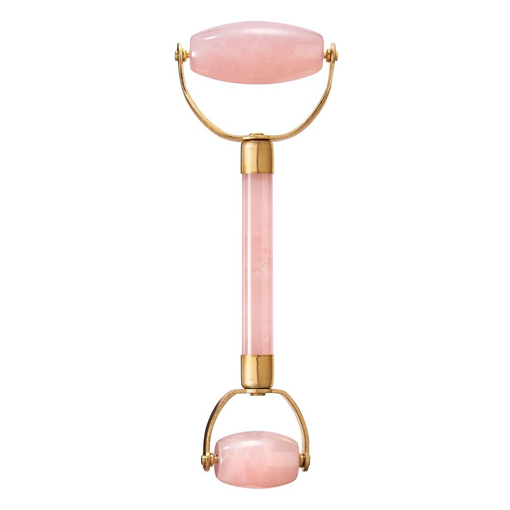 Rouleau de quartz rose à deux têtes